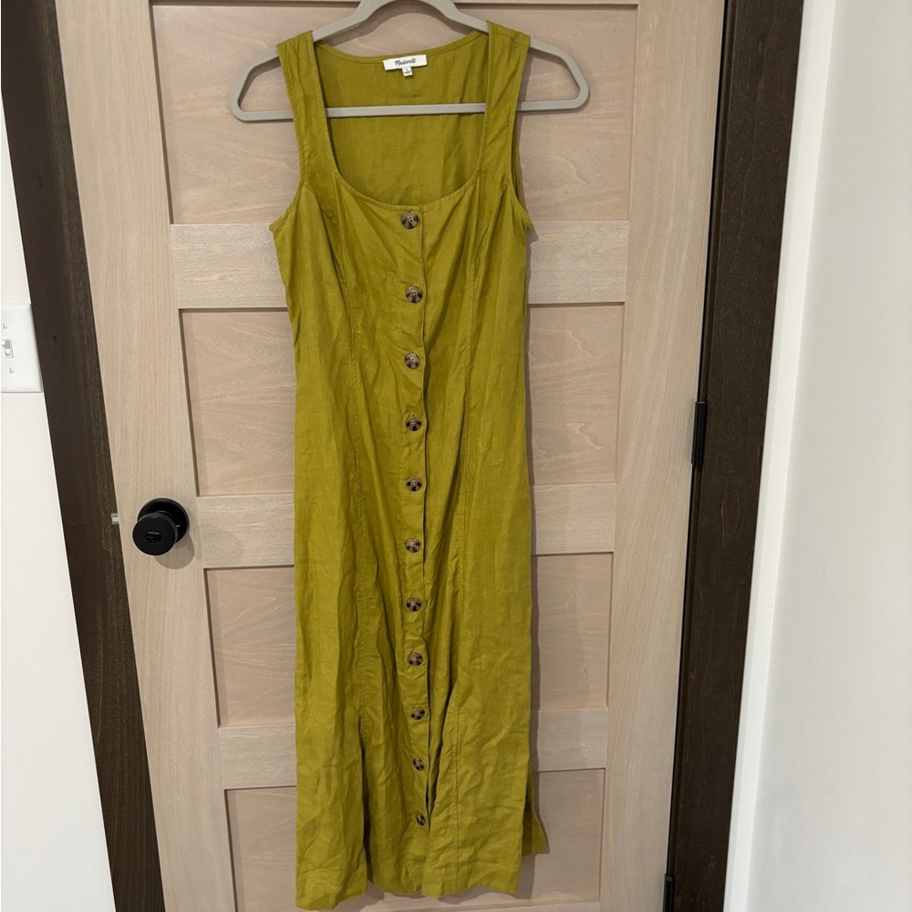 Madewell linen midi dress